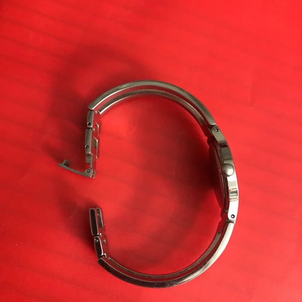 Movado Amorosa Stainless Steel Bangle Ladies Dress Watch with Black Museum Dial